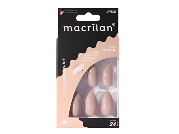 Unhas Postiças Stiletto Macrilan Nude