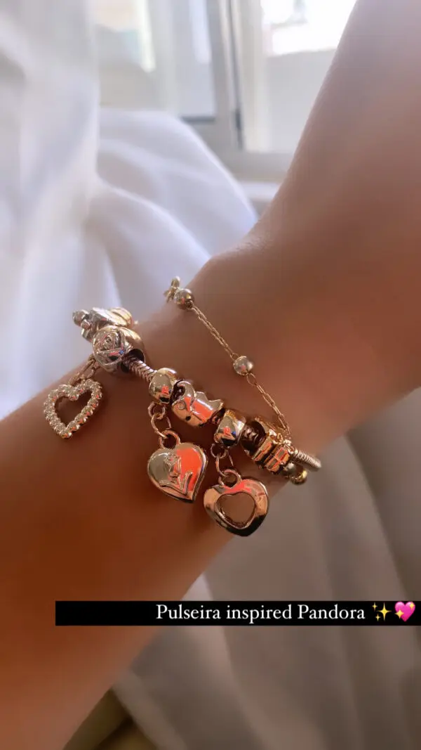 Pulseira Inspired Pandora Dourada - Image 2