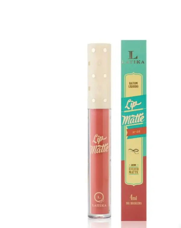 Batom Líquido Latika Lip Matte Nude Nº05