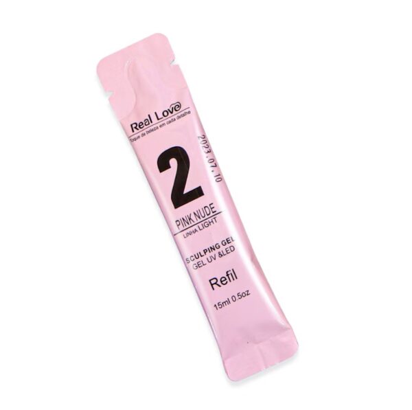 Refil para Gel de Alongamento para Unhas 2 - Linha Light - 15ml - Real Love