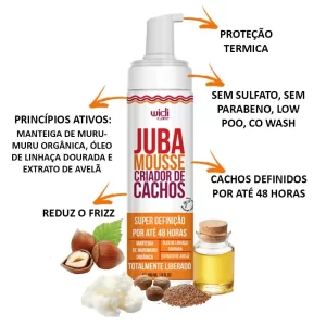 Mousse Finalizador Juba Mousse Criador De Cachos 200 ml
