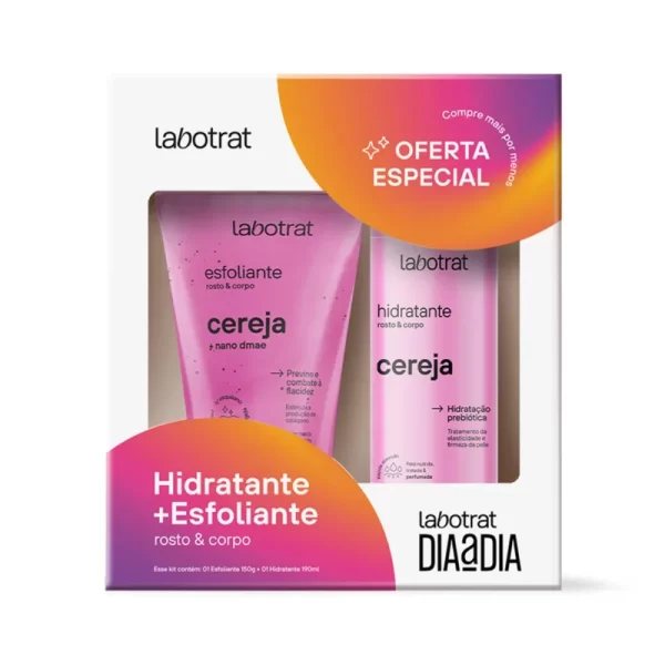 PACK DIA A DIA LABOTRAT ESFOLIANTE + HIDRATANTE- CEREJA