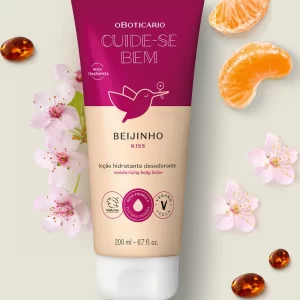Loção Desodorante Hidratante Corporal Cuide-se Bem Beijinho 200ml