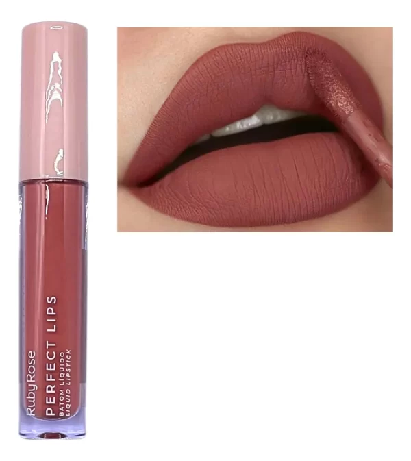 Batom Líquido Perfect Lips - Ruby Rose Cor Positivity
