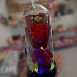 Luminária com Mini Buquê e Led