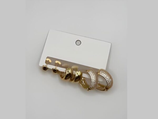 Trio de Argolas com Strass