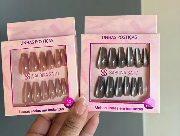 Unha Postiça Pintada 12 Unid - Sabrina Sato - Imagem 2