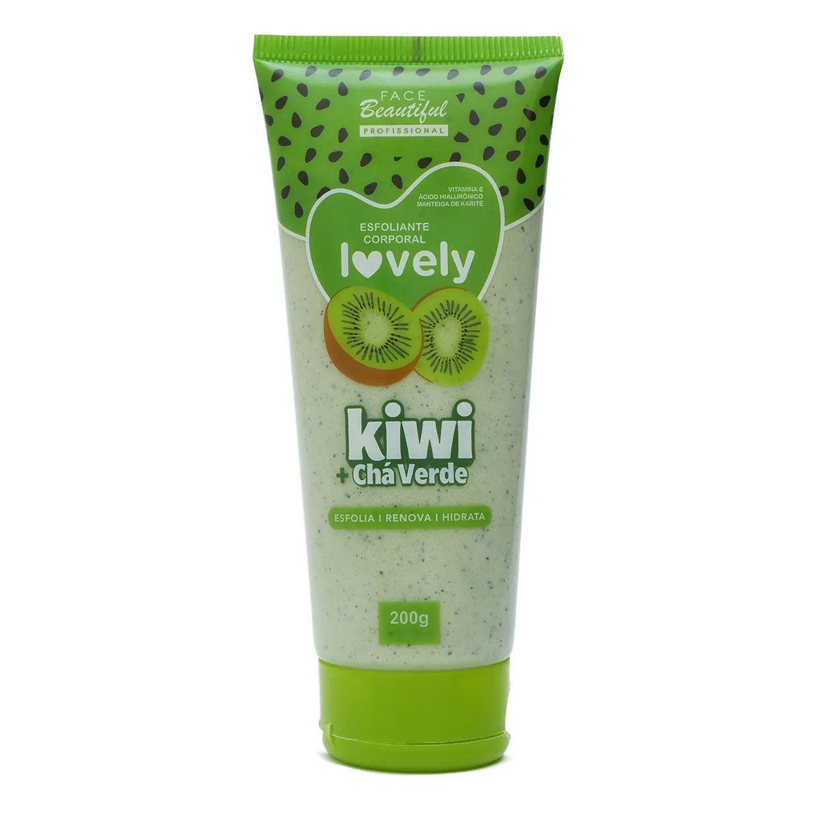 Esfoliante Corporal Lovely de Kiwi + Chá Verde Face Beautiful 200g