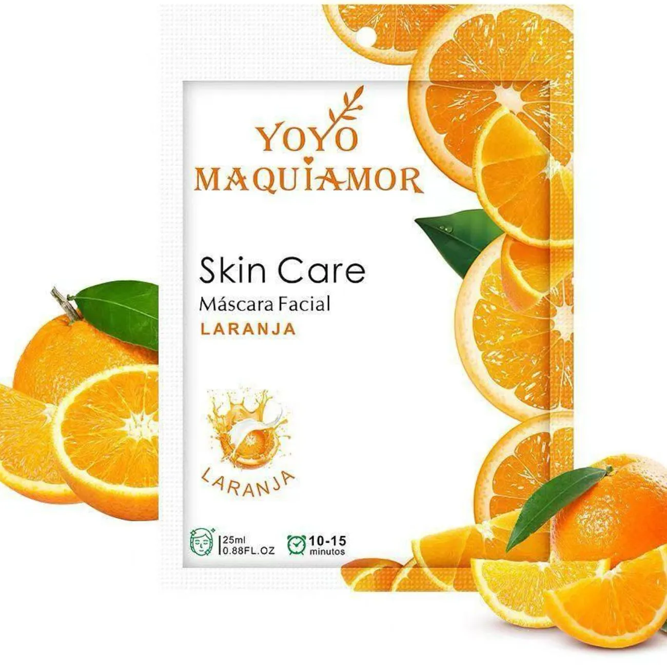 MÁSCARA FACIAL LARANJA SKIN CARE - YOYO MAQUIAMOR