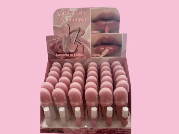 Lip Plumper Sarah’s Beauty – Volume instantâneo e brilho radiante!