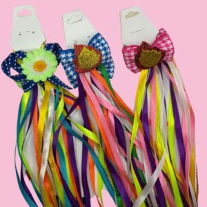 Parzinho de Laços Juninos com Fitas – Para Amarrar o Cabelo