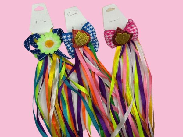 Parzinho de Laços Juninos com Fitas – Para Amarrar o Cabelo