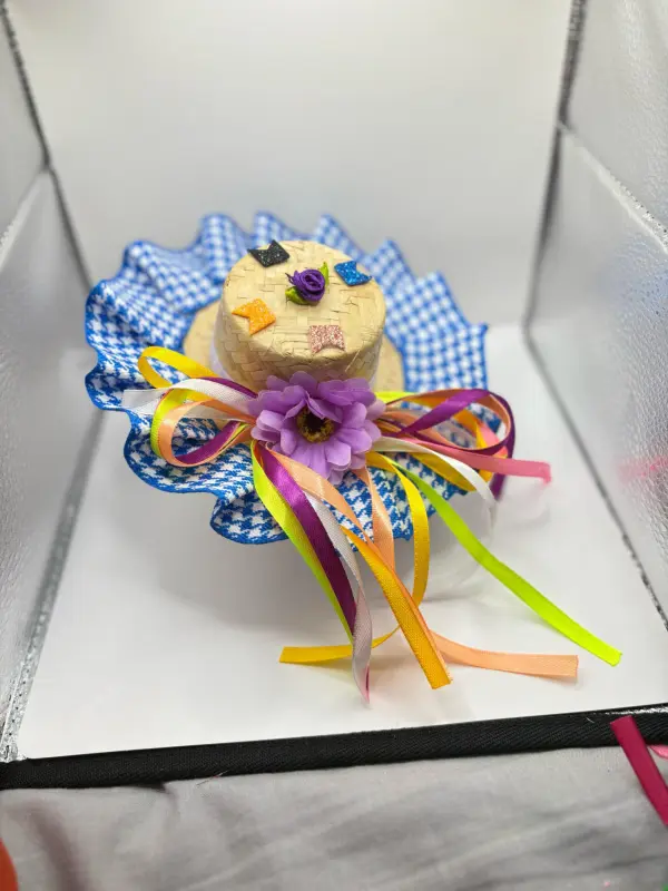 Chapéu Bico de Pato Junino Decorado – Diversas Estampas - Imagem 6