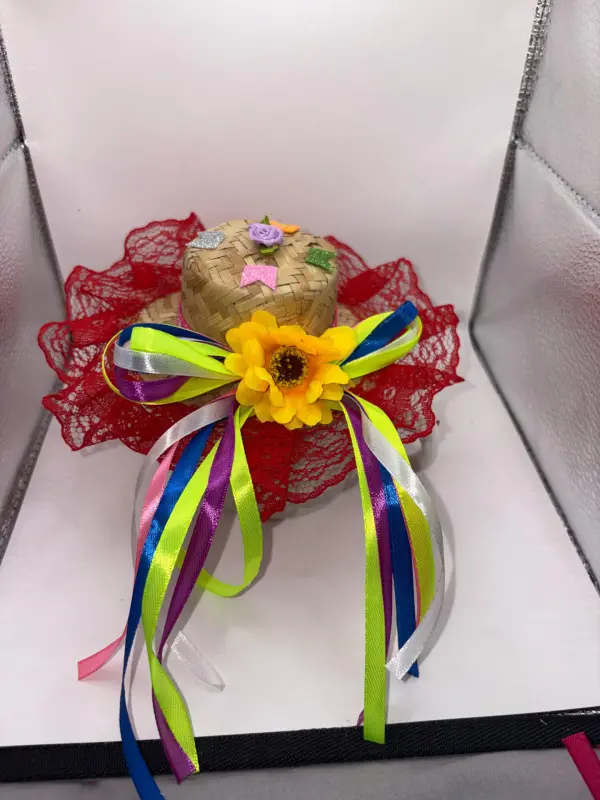 Chapéu Bico de Pato Junino Decorado – Diversas Estampas - Imagem 7