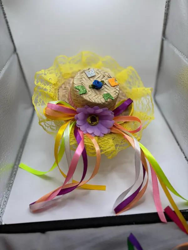 Chapéu Bico de Pato Junino Decorado – Diversas Estampas - Imagem 8
