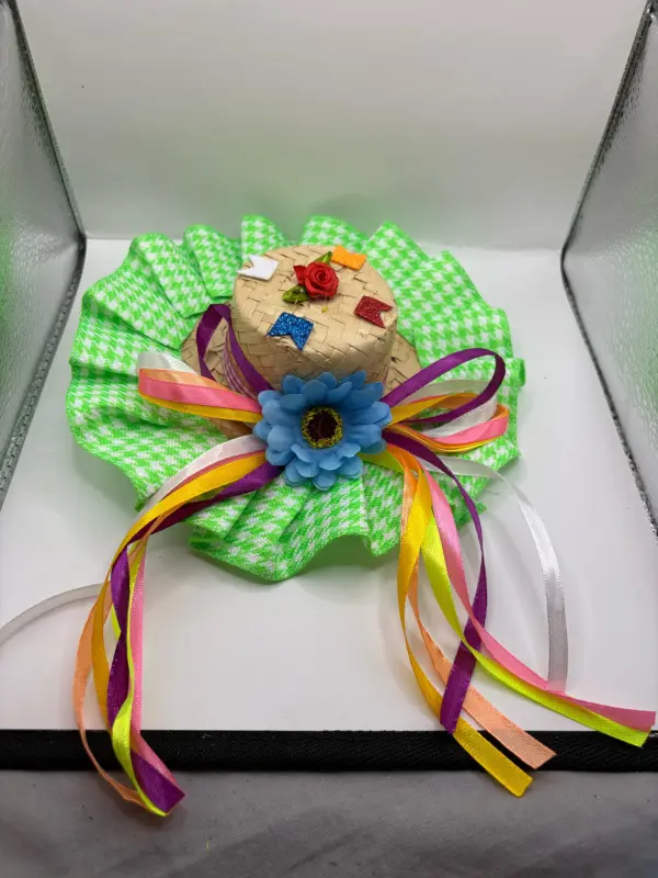 Chapéu Bico de Pato Junino Decorado – Diversas Estampas - Imagem 13