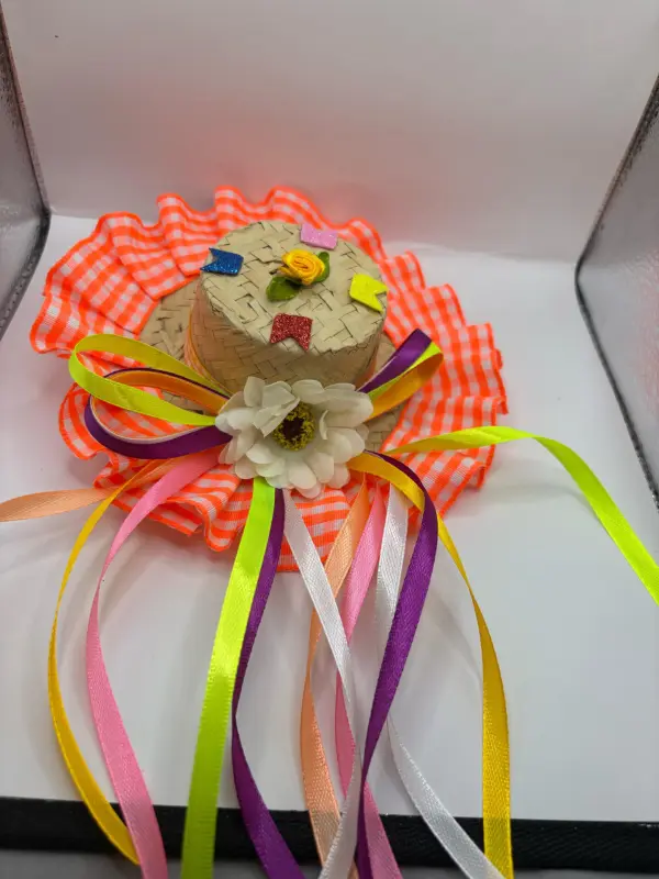 Chapéu Bico de Pato Junino Decorado – Diversas Estampas - Imagem 14