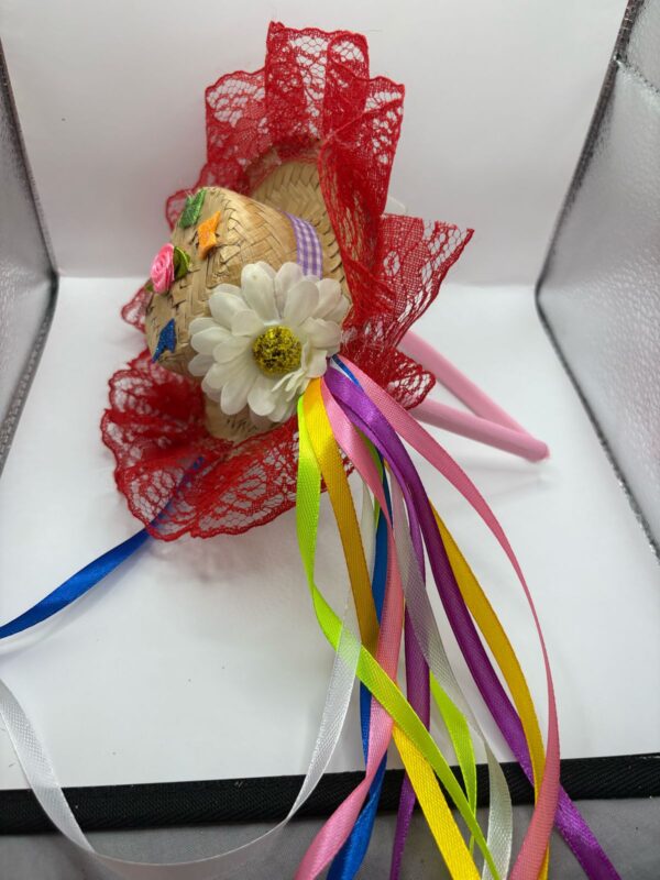 Tiara Junina com Mini Chapéu Decorado – Colorida e Encantadora - Image 9