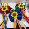 Enfeite Bico de Pato Girassol com Fitas Coloridas – Festa Junina - Imagem 6