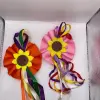 Enfeite Bico de Pato Girassol com Fitas Coloridas – Festa Junina - Imagem 5