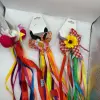 Parzinho de Laços Juninos com Fitas – Para Amarrar o Cabelo - Imagem 4