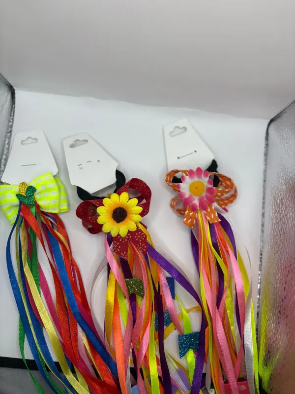 Parzinho de Laços Juninos com Fitas – Para Amarrar o Cabelo - Imagem 6