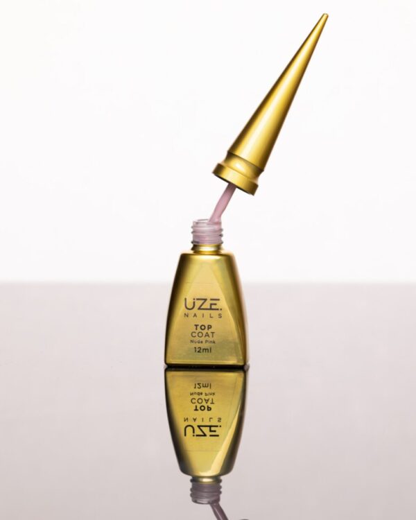 Top Coat Nude Pink 12ml Uze Nails - Imagem 2